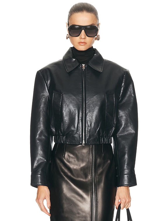 AGOLDE Nahla Cropped Jacket in Detox | FWRD