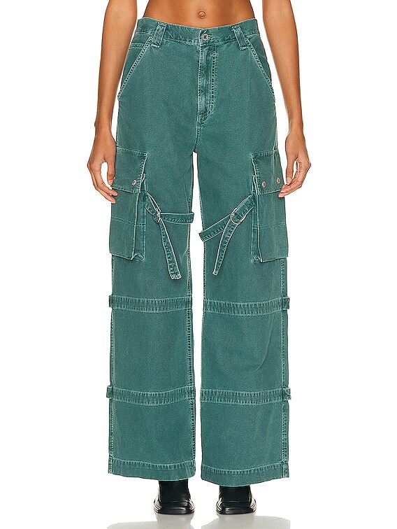 BDG Urban Outfitters Denim Strappy Womens Cargo Pants - WASHED