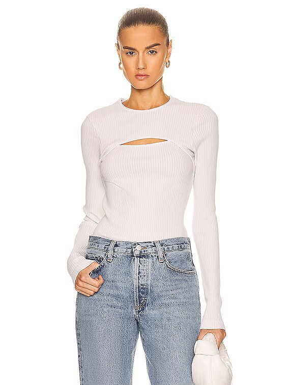 Lyza Cut Out Rib Top