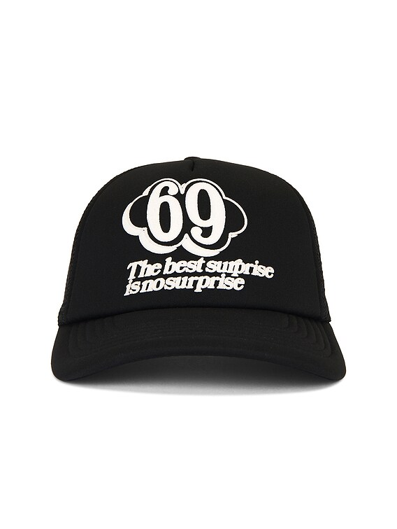Aries No Suprise Trucker Cap in Black | FWRD