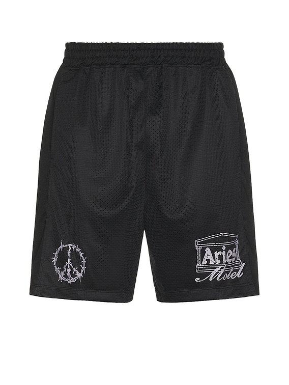 ショートパンツ Aries Ramscape Airtex Shorts Aries Ramscape Airtex Shorts in Black | FWRD
