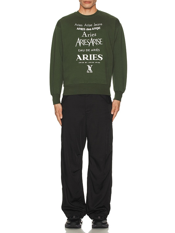【ARIES】PERFUME SWEAT FOREST GREEN Aries Perfume Sweatshirt in Forest Green | FWRD