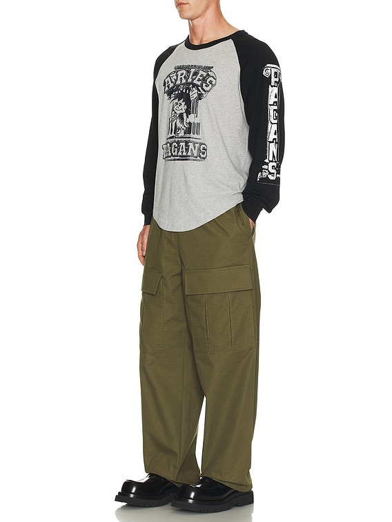 Aries Aged Raglan Baseball Tee in Multi | FWRD