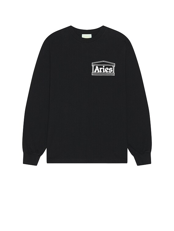 ★ARIES★ Premium Temple Man to Man Black FTAR20000BLK FTAR2 Aries Temple Tee in Black | FWRD