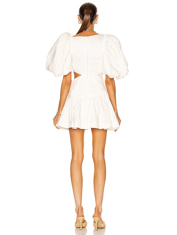 Aje Chateau Mini Dress in Ivory | FWRD