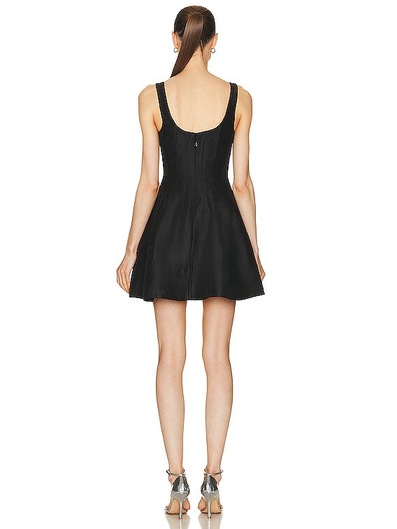 ★Since Then★ Classic pearl point mini dress black Aje Divinity Pearl Pin Mini Dress in BLACK | FWRD