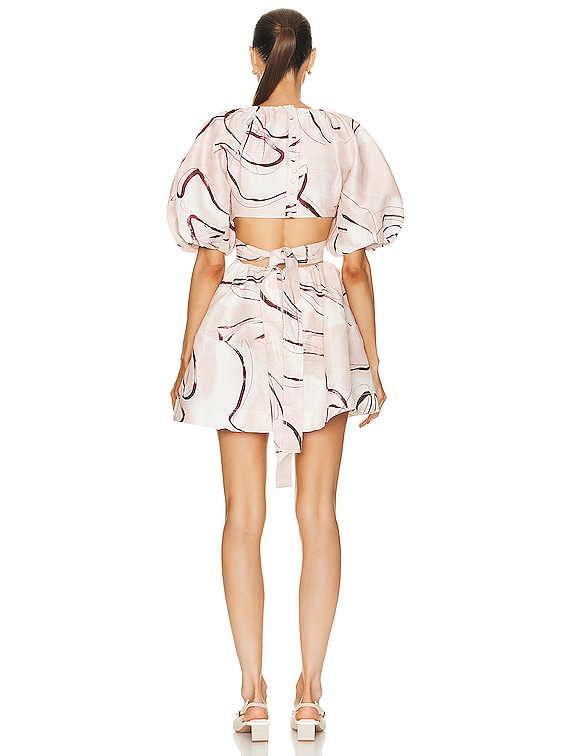 white christmas dresses Psychedelia cut out mini in onyx main image 1