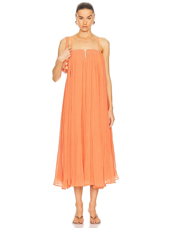 green emerald velvet dress Aje Vellum Maxi Dress main image 0