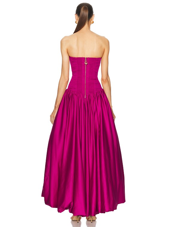 chinese dress ladies Aje Violette Bubble Hem Maxi Dress Lavenders of Provence – The Closet  Collective Hire main image 1
