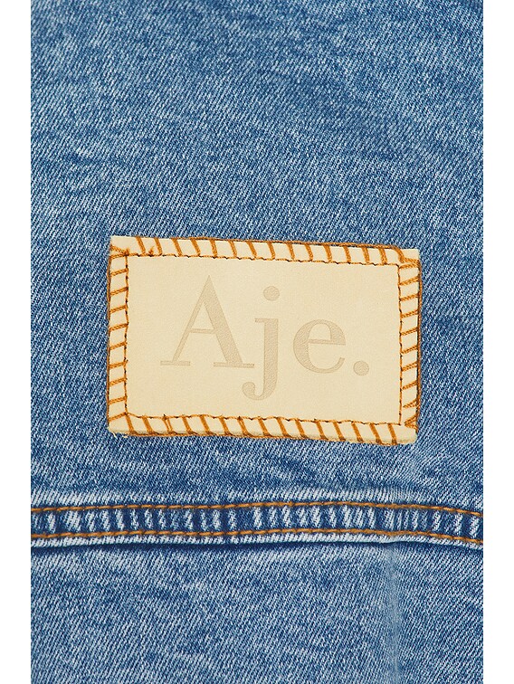 Aje Aradia Denim Mini Dress in Classic Wash | FWRD