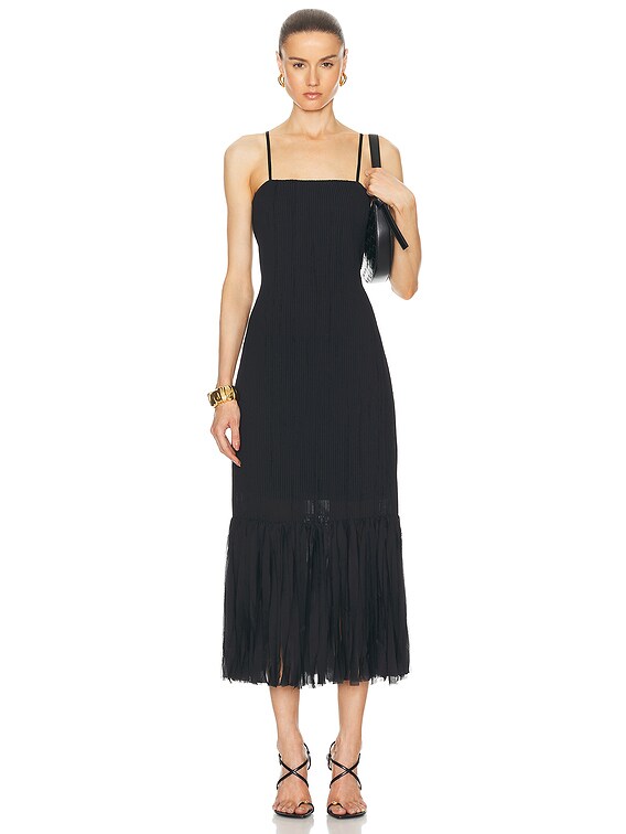 black fringe maxi dress Black Velvet Satin Vintage High Neck Long Sleeves High Low Prom Dresse –  clover sew