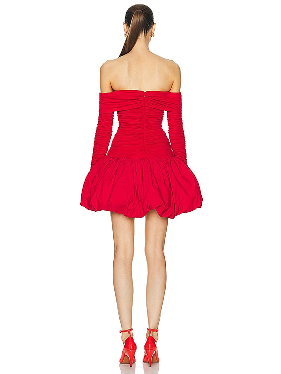 AKNVAS for FWRD Greta Stretch Jersey Dress in Red | FWRD