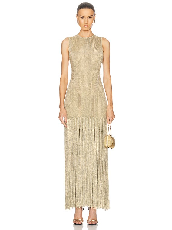 AKNVAS Sydney Dress in Gold | FWRD