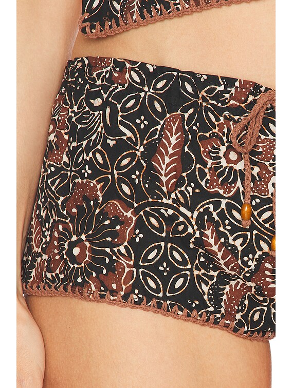 Batik Crochet Mini Short