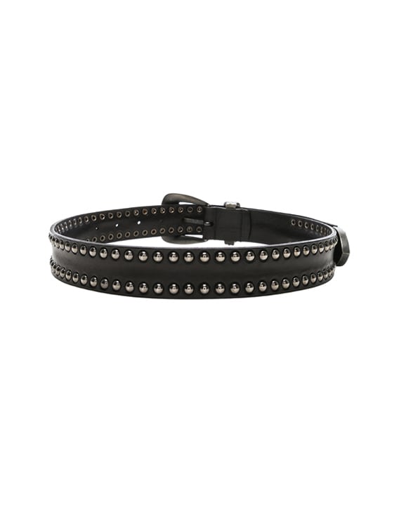 ALBERTA FERRETTI Studded Western Belt in Black | FWRD display picture 1