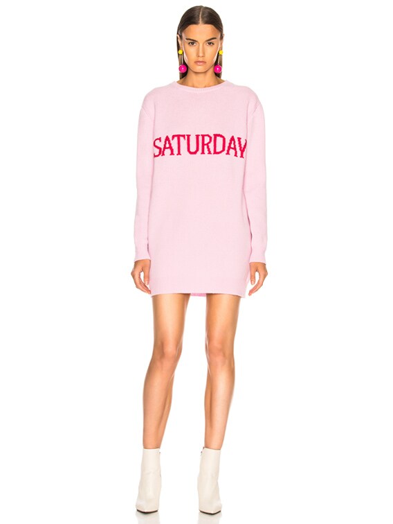 light pink sweater dress