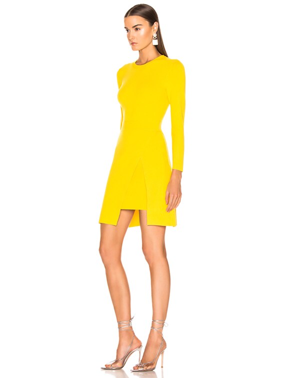 alc hadley dress yellow