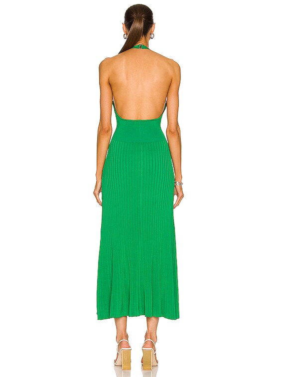 slim fit dress slacks Kris Pleated Maxi Dress - Martini Olive