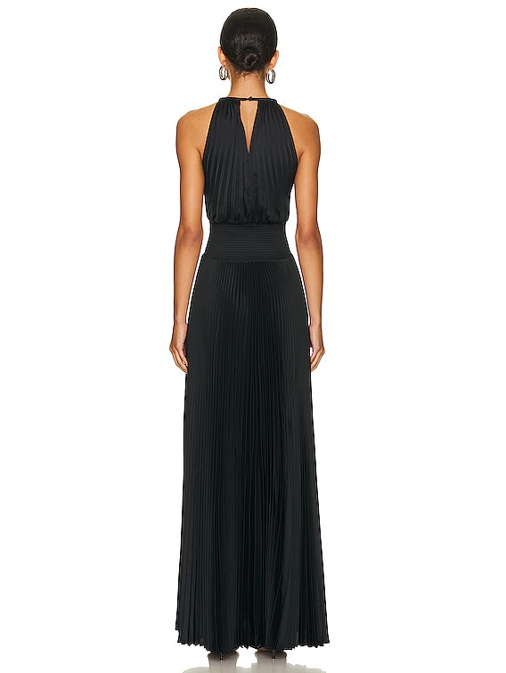 fitted lace wedding dress A.L.C. Women's Moira Cutout Halter Dress - Black main image 1