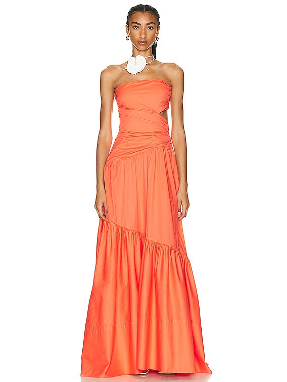 A.L.C. Lark Dress in Spiced Coral | FWRD