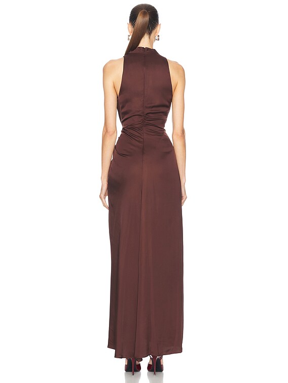 A.L.C. Inez Gown in Ganache | FWRD A.L.C. Inez Gown in Ganache | FWRD