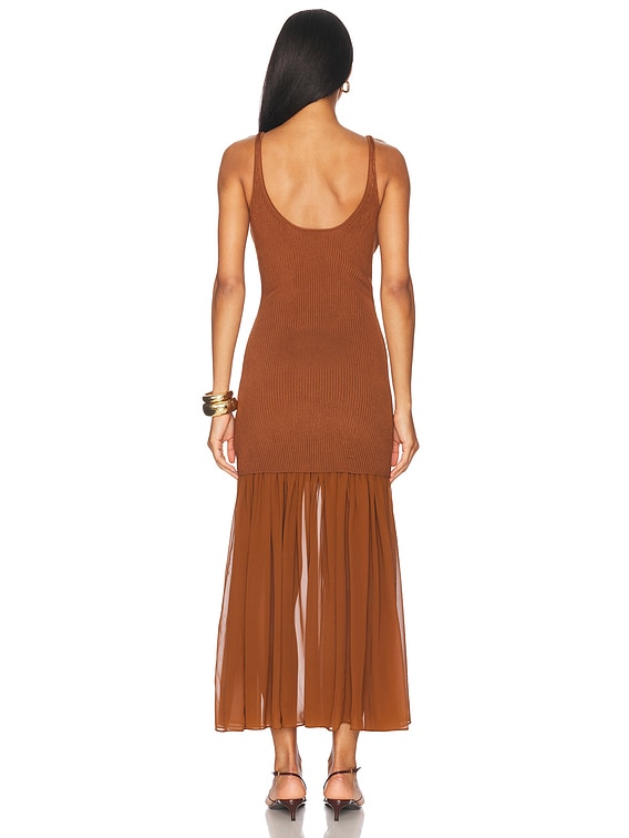 A.L.C. Micky Dress in Light Chestnut | FWRD