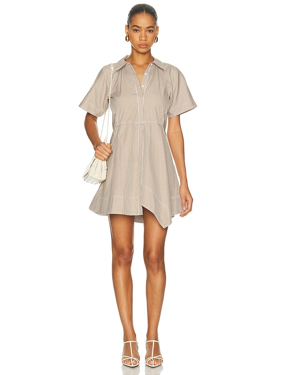 A.L.C. Julie Dress in Pearl & Aged Bronze | FWRD