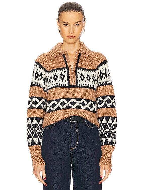 A.L.C. Carter Sweater in Camel Multi | FWRD
