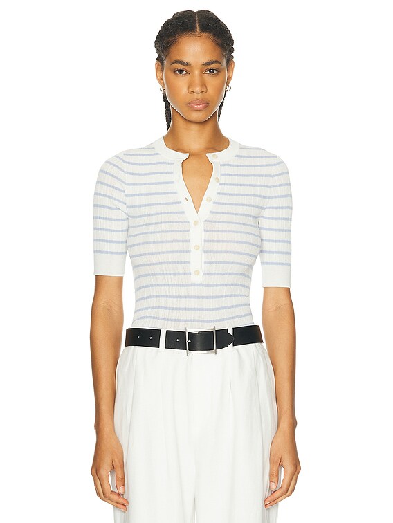 A.L.C. Fisher Top in Bright White & Rio | FWRD