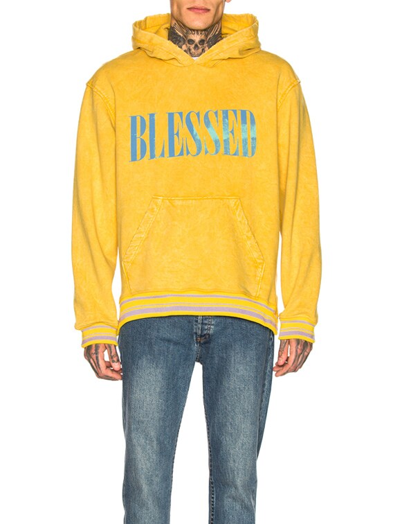 yellow blessed sweatshirt