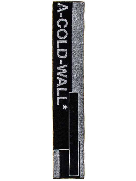 A-COLD-WALL* Large Logo Scarf in Black | FWRD