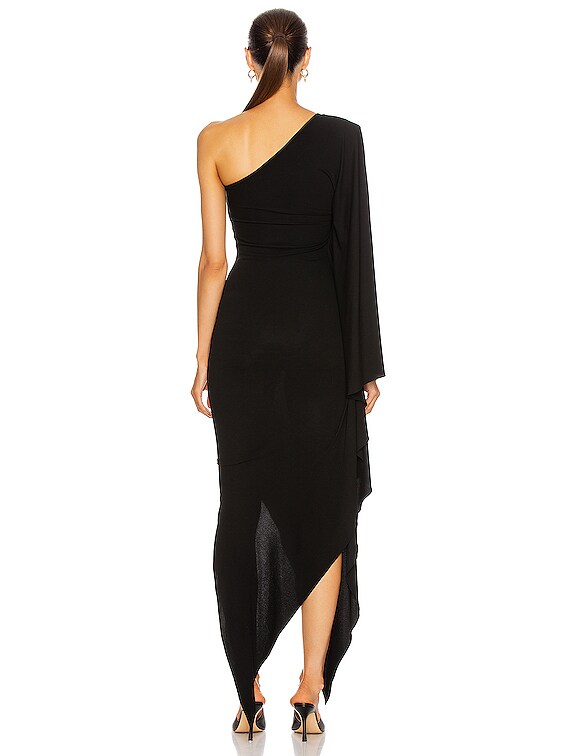 ANDRESD アンドレスド drape velour dress BLACK drape velour dress | ANDRESD