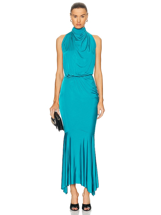 スカート ALEXANDRE VAUTHIER Pol pol idress Alexandre Vauthier Maxi Dress in Zenith Blue | FWRD