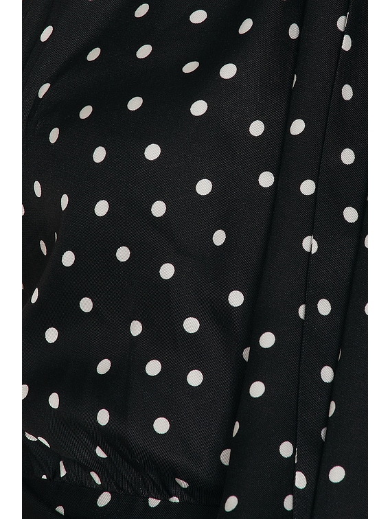 Polka Dot Sleeveless Blouse