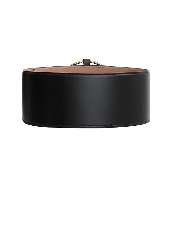 ベルト Alaia Ring Large ALAÏA BLACK RING BELT IN CALFSKIN |ALAÏA US