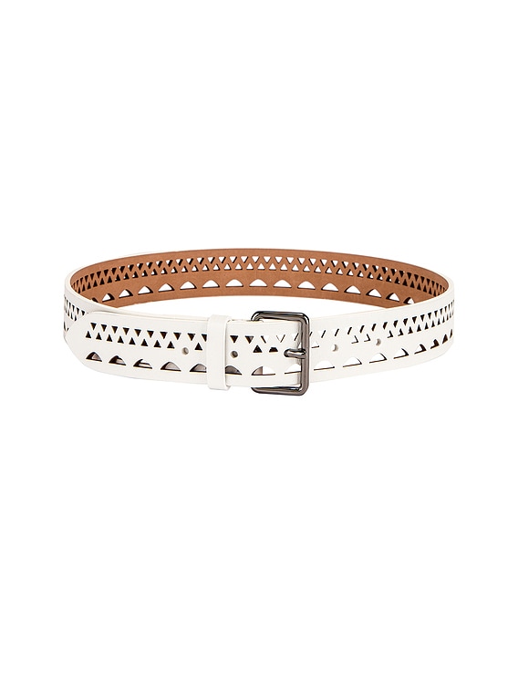 ベルト Alaia Vienne Thin Perforated Leather Belt ALAIA Vienne Thin Laser-Cut Leather Belt - Bergdorf Goodman