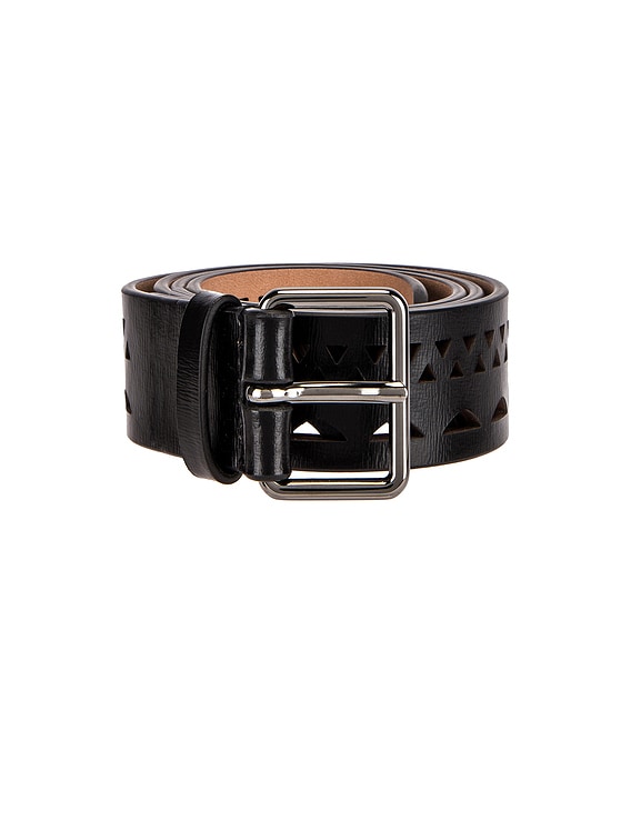 ALAÏA Vienne Thin Belt in Noir | FWRD