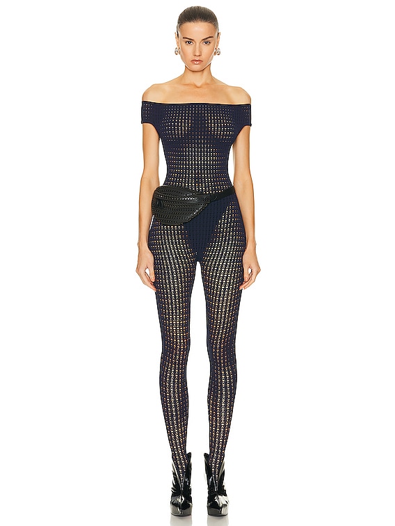 ALAÏA Vienne Jumpsuit in Encre | FWRD