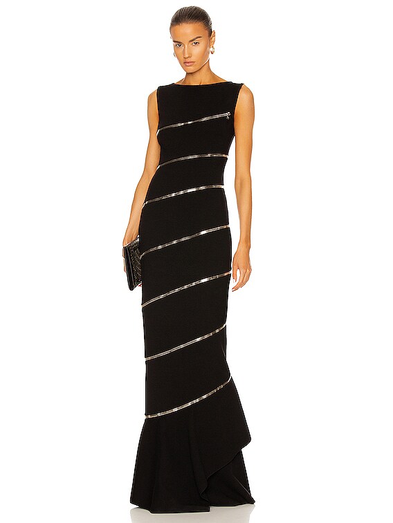 FWRD Women Clothing Dresses Asymmetrical Dresses Edition Zip Asymmetric Body Sculpting Dress in Black 