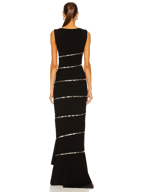 ワンピース ALAIA FW25 Dresses (AA9R2659T611B 000) ALAÏA Sleeveless Midi Dress in Noir | FWRD