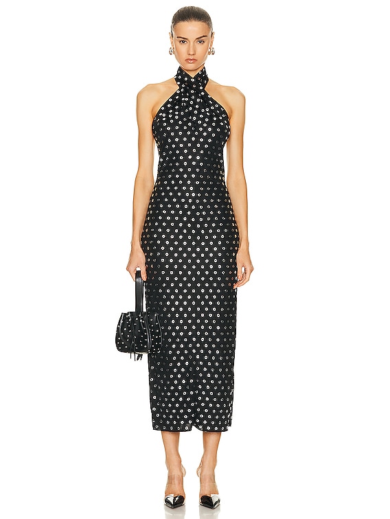 ALAÏA ドレス - Noir & Argent | FWRD