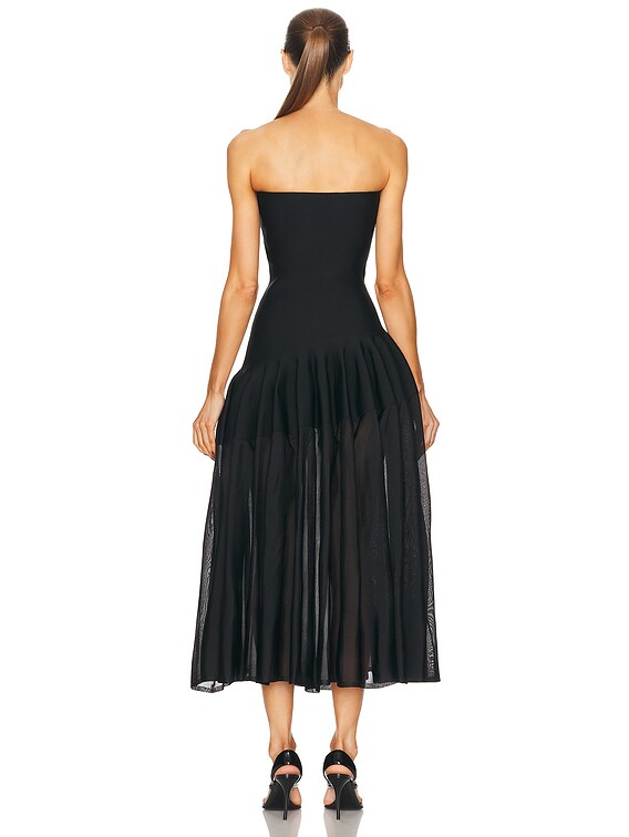 Long Godet Dress