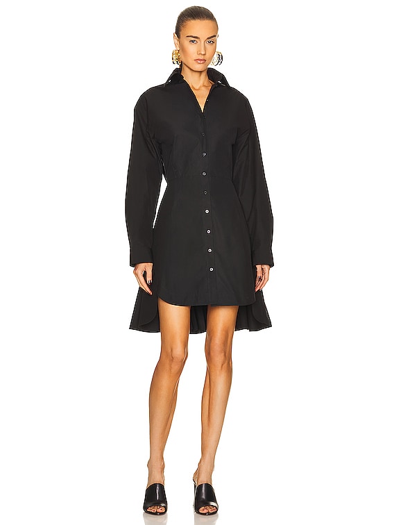 alaia black mini dress Scoop Neck Mini Dress