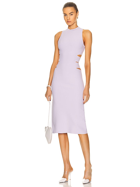 ALAÏA BANDS ミディ丈ドレス - Parme | FWRD