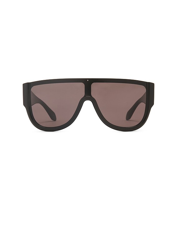 【関税&送料込】Alaia Shield Sunglasses In l ALAÏA Shield Sunglasses in Black & Grey | FWRD