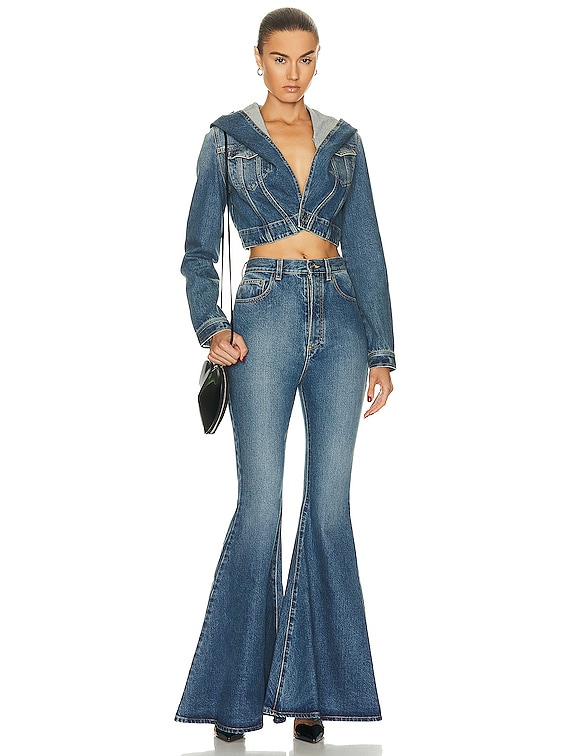 Jean discount flare bleu