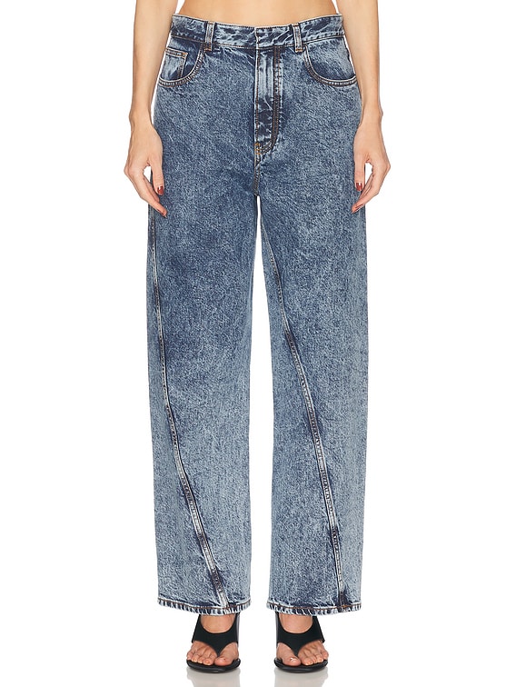 Twisted Wide Leg Jeans