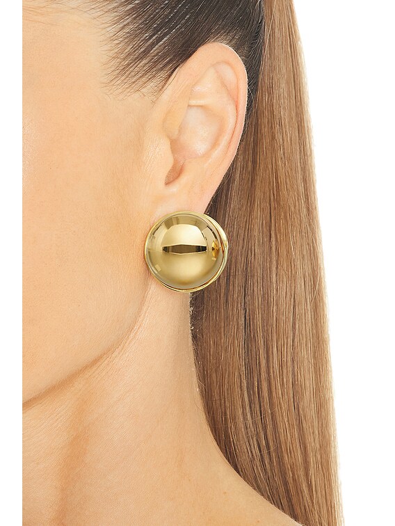 ALAÏA ALAΪA Sphere Earrings in Or | FWRD