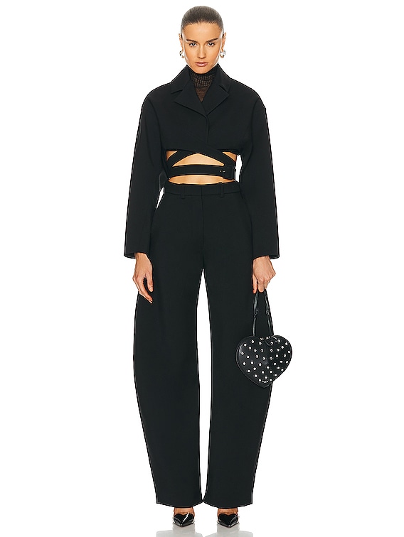 ALAÏA Crossover Jacket in Noir | FWRD