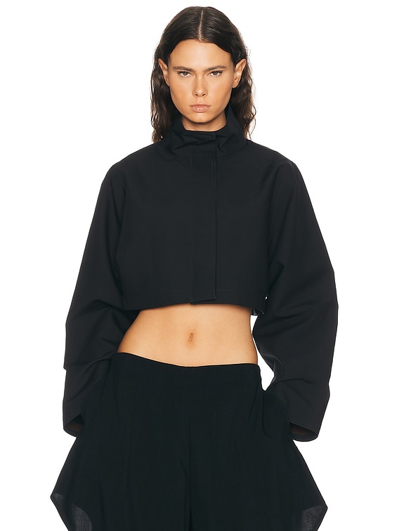 ALAÏA ブラック テーラードジャケット 36 ALAÏA ALAΪA Cropped Jacket in Noir | FWRD